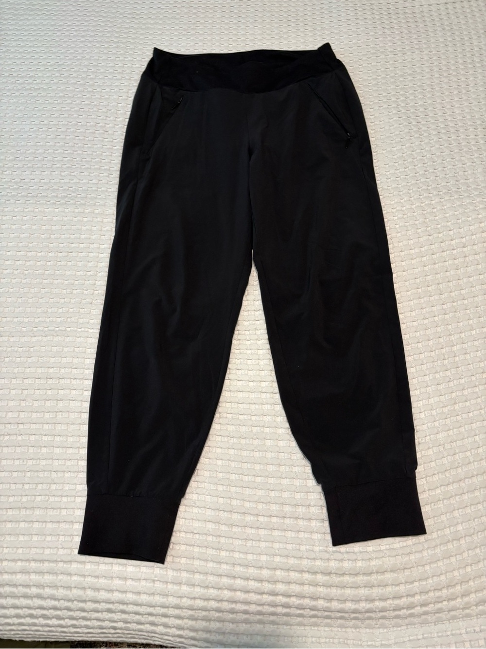 Athleta Black Women's Jogger Track Pants with Zip Pockets